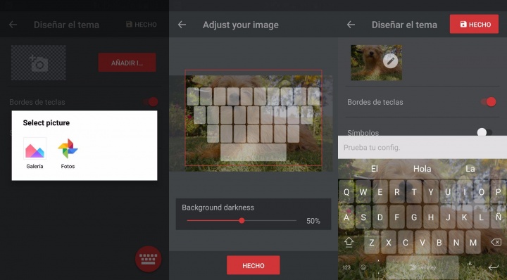 Imagen - SwiftKey ya permite poner nuestras fotos como fondo del teclado