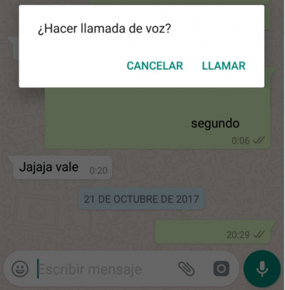 Imagen - WhatsApp ya te avisa cuando pulsas "llamada" sin querer