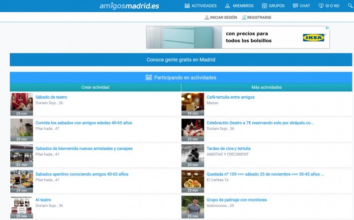 Imagen - Amigos Madrid, la web para conocer gente en Madrid