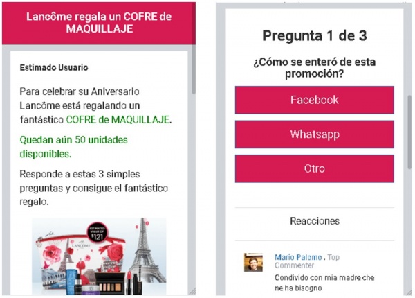 Imagen - ¡Cuidado! Lancôme no regala cofres de maquillaje en WhatsApp