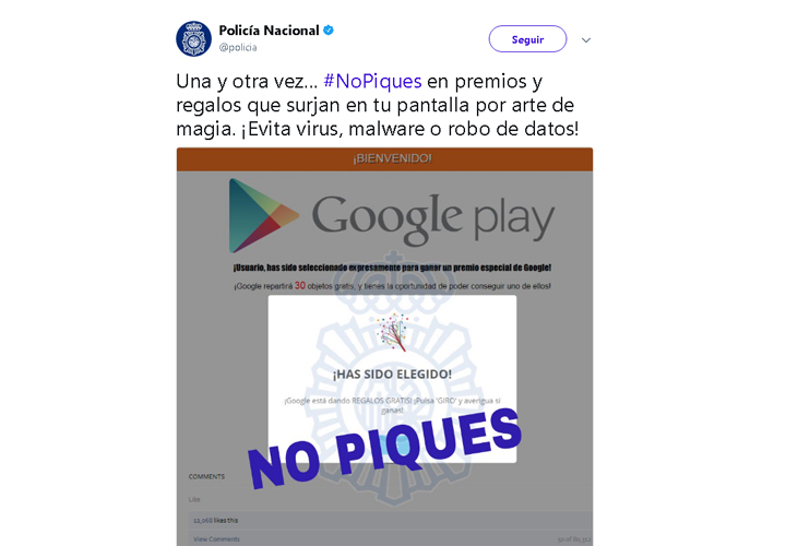 Imagen - Cuidado con los &quot;premios especiales&quot; de Google Play