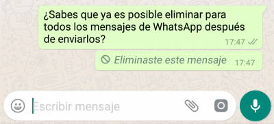 Imagen - Cuidado con el uso que le das a "eliminar mensajes" en WhatsApp: te podr&iacute;an expulsar