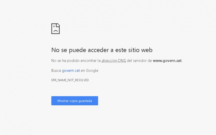 Imagen - Las páginas del Govern y el President en Cataluña son bloqueadas por el artículo 155