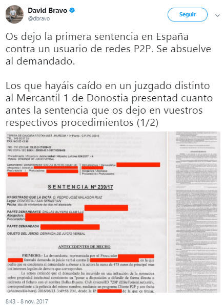 Imagen - Absuelto un usuario que compartió una película a través de redes P2P