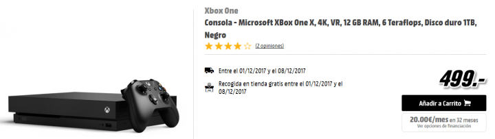 Imagen - Dónde comprar la Xbox One X