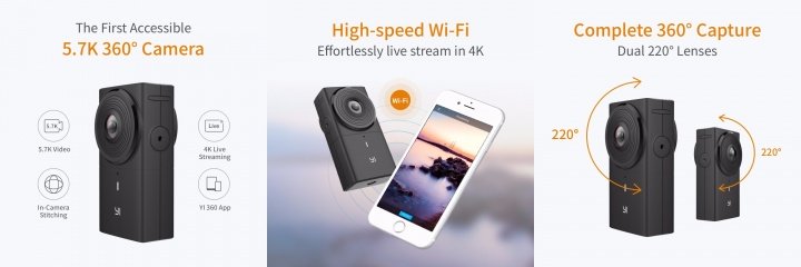 Imagen - Yi 360 VR, la nueva cámara de 360 grados para realidad virtual de Xiaomi