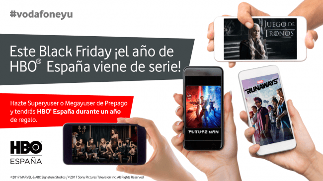 Imagen - Vodafone regala 1 año de HBO al contratar la tarifa Superyuser o Megayuser