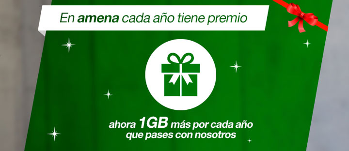 Imagen - Amena ofrecer&aacute; 1 GB extra de datos por cada a&ntilde;o de antig&uuml;edad de los clientes
