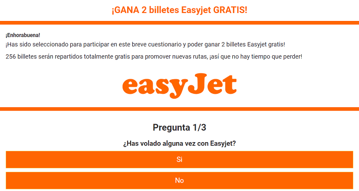 Imagen - Cuidado con los billetes gratis de easyJet que circulan en Facebook