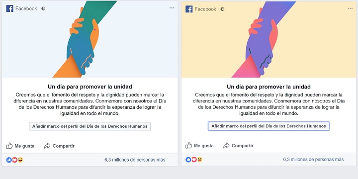 Imagen - Añade un marco a tu foto de perfil de Facebook por el Día de los Derechos Humanos