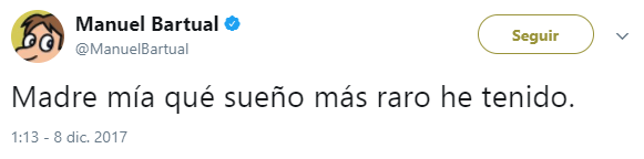 Imagen - Manuel Bartual regresa con nuevo hilo en Twitter