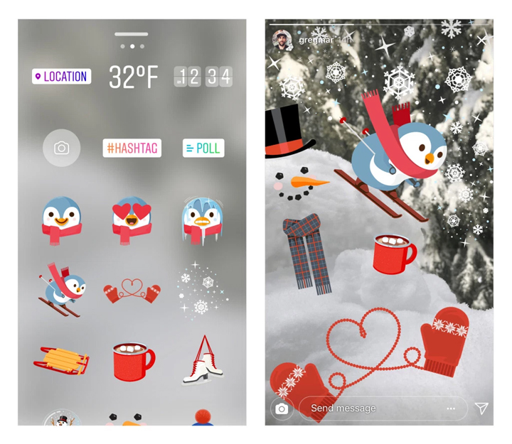 Imagen - Instagram añade nuevos filtros, stickers y efectos de Superzoom por Navidad