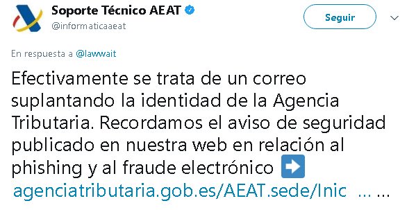 Imagen - Cuidado con los emails de &quot;reembolso del impuesto&quot; de la Agencia Tributaria