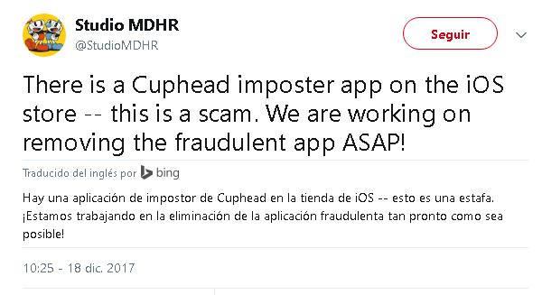 Imagen - Cuidado con Cuphead para iOS: es un juego falso