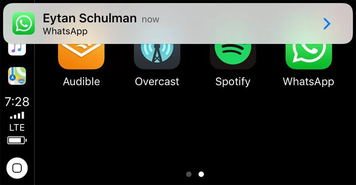 Imagen - WhatsApp llega a Apple CarPlay