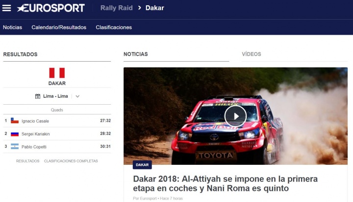 Imagen - C&oacute;mo seguir el Rally Dakar 2018 por Internet