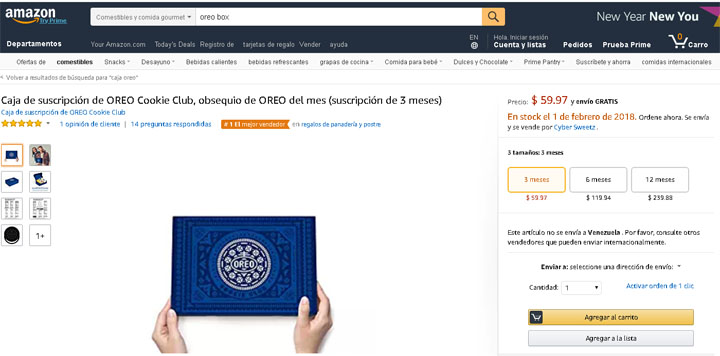 Imagen - Amazon permitir&aacute; suscribirse para recibir cajas de galletas Oreo