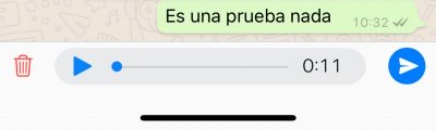 Imagen - WhatsApp ya permite escuchar audios antes de enviarlos