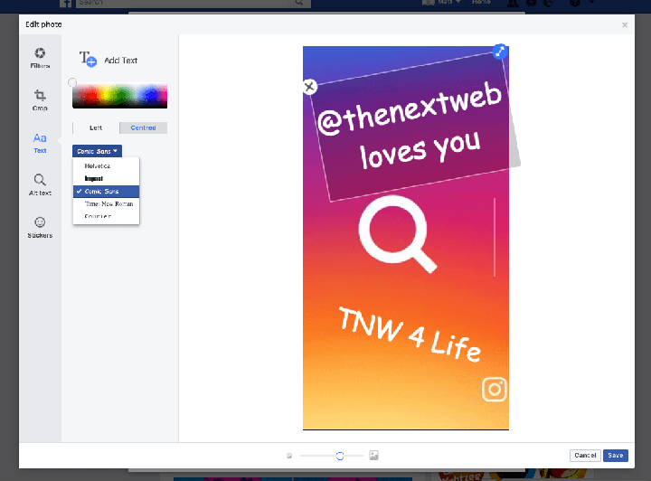 Imagen - Facebook ya permite editar Stories en la versi&oacute;n web