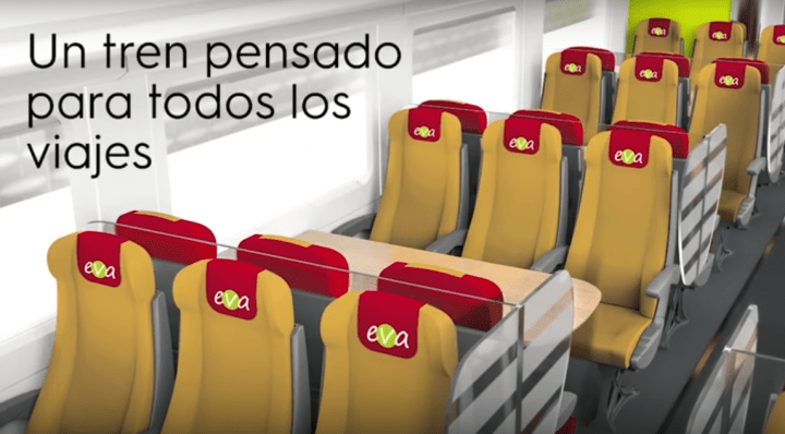 Imagen - EVA, el AVE low cost con WiFi y más que solo se podrá comprar online