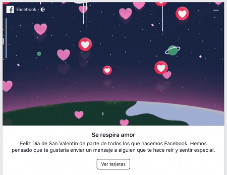 Imagen - Facebook celebra San Valent&iacute;n con tarjetas de felicitaci&oacute;n y marcos para tus fotos