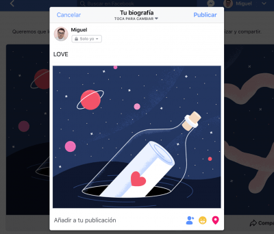 Imagen - Facebook celebra San Valent&iacute;n con tarjetas de felicitaci&oacute;n y marcos para tus fotos