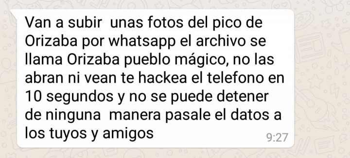 Imagen - Cuidado con el bulo de las fotos de &quot;Orizaba pueblo mágico&quot; que circula por WhatsApp