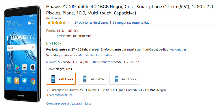 Imagen - D&oacute;nde comprar el Huawei Y7