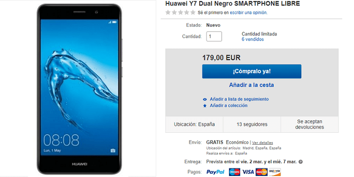 Imagen - D&oacute;nde comprar el Huawei Y7