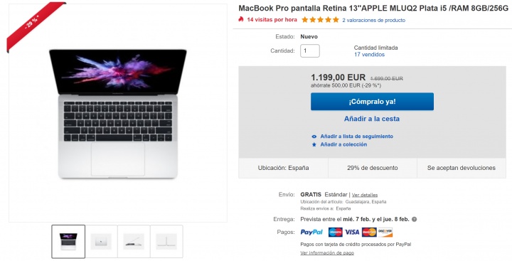 Imagen - Oferta: MacBook Pro Retina y iPad de 9,7 pulgadas con casi un 30% de descuento