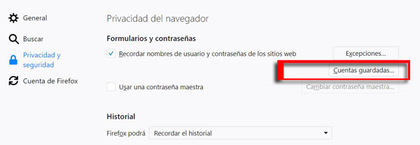 Imagen - Deja de guardar contraseñas en Firefox: es vulnerable