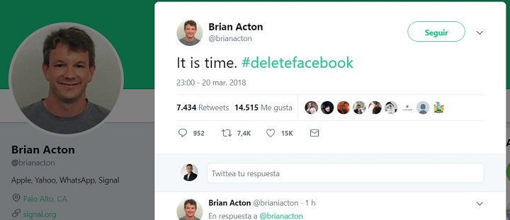 Imagen - El cofundador de WhatsApp anima a eliminar Facebook