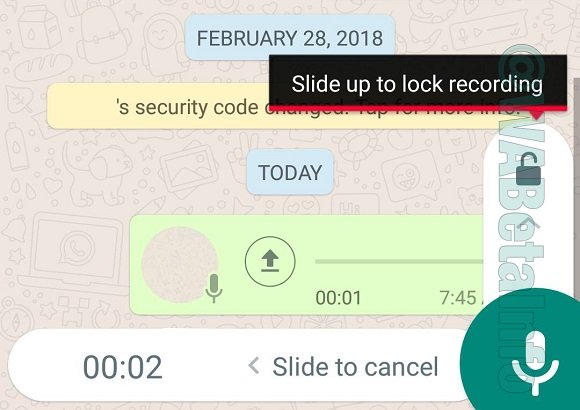 Imagen - WhatsApp permitirá grabar notas de voz sin mantener pulsado el icono
