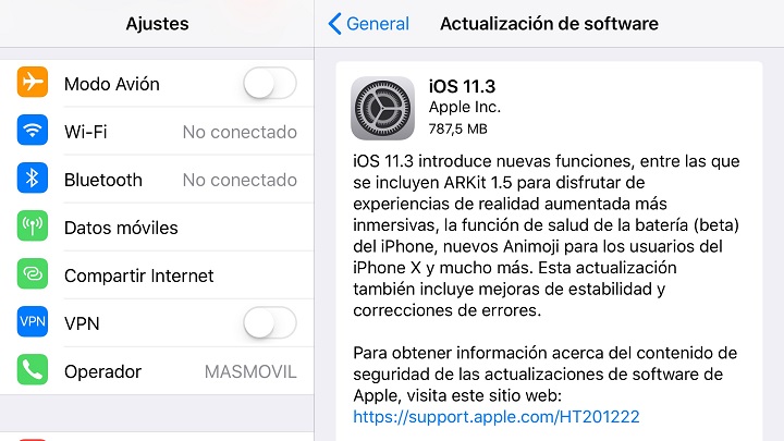 Imagen - iOS 11.3 ya disponible para desactivar la ralentización del iPhone