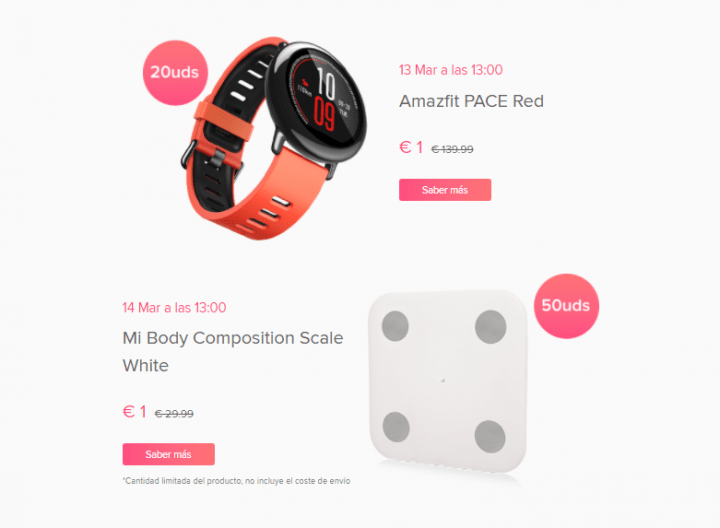 Imagen - Oferta: Xiaomi lanza una venta flash desde 1 euro en su web española