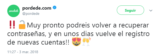 Imagen - Cómo recuperar la cuenta y contraseña de Pordede