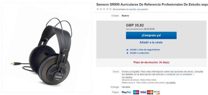Imagen - Dónde comprar los Samson SR850