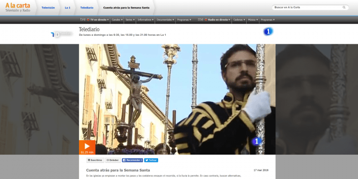 Imagen - C&oacute;mo ver online los pasos y procesiones de Semana Santa 2018