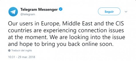Imagen - Telegram no funciona: se ha caído en toda Europa