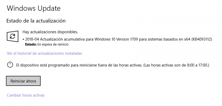 Imagen - La actualización KB4093112 para Windows 10 falla al instalarse