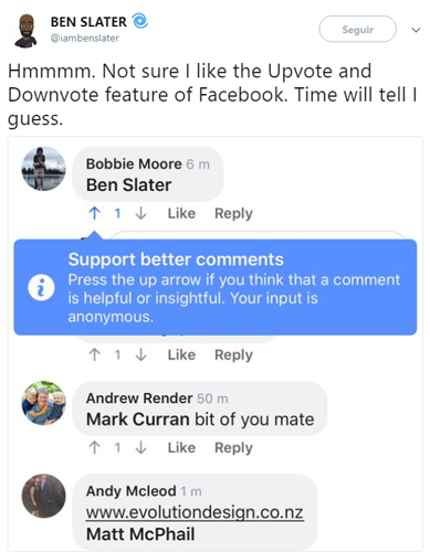 Imagen - Facebook añadirá votos anónimos para mejorar los comentarios
