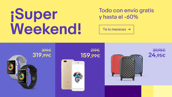 Imagen - Superweekend de eBay hasta el 23 de abril: descuentos de hasta el 60%
