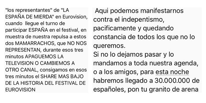 Imagen - Una cadena de WhatsApp pide el boicot a la actuación de Alfred y Amaia en Eurovisión