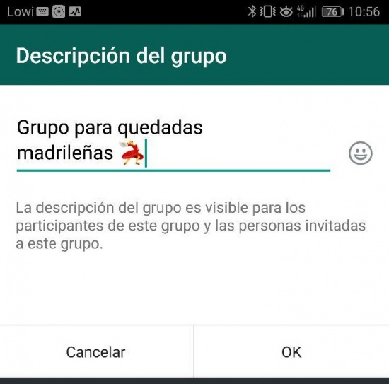 Imagen - WhatsApp a&ntilde;ade descripciones, controles de administrador y "Ponte al d&iacute;a" en los grupos