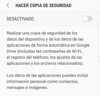 Imagen - C&oacute;mo solucionar "No se ha creado ninguna copia de seguridad de tu dispositivo"