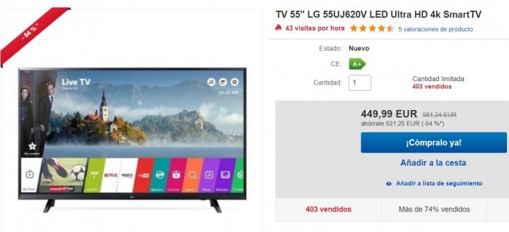 Imagen - 7 ofertas en televisores para ver el Mundial