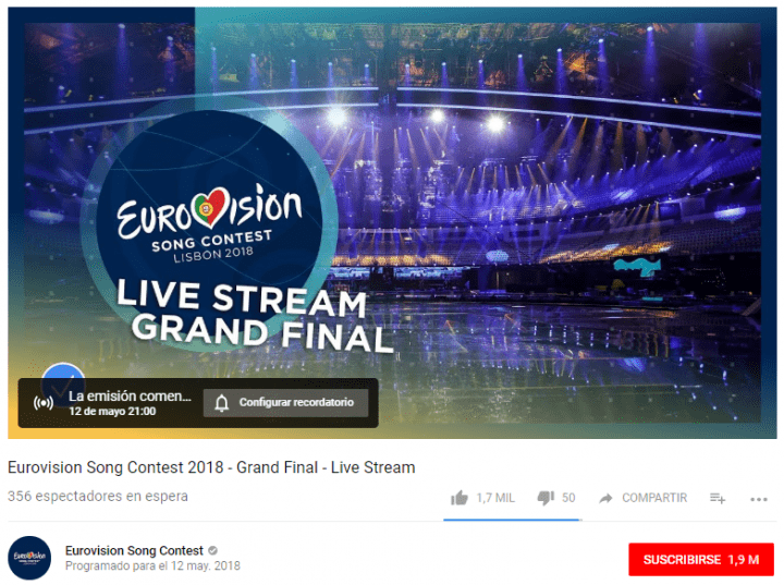 Imagen - D&oacute;nde ver online Eurovisi&oacute;n 2018