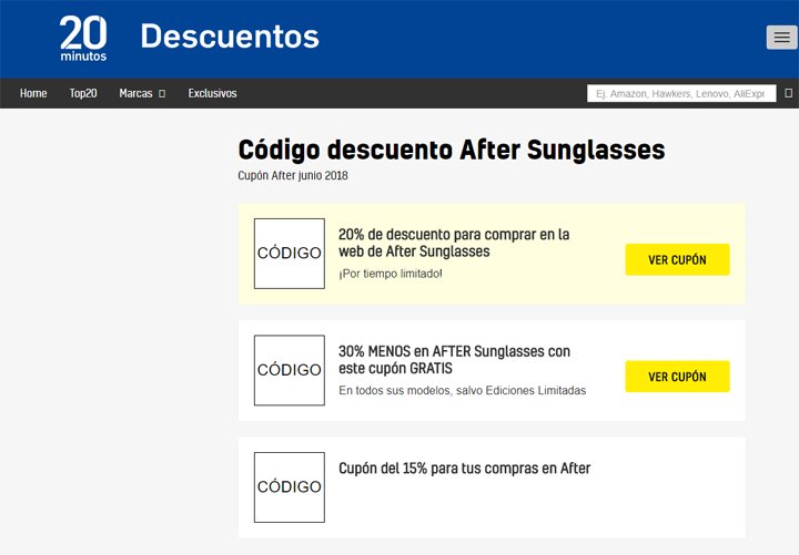 Imagen - Dónde conseguir descuentos online para gafas de sol
