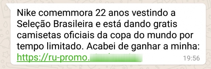 Imagen - Circula un concurso para ganar una camiseta de la selección de Brasil por WhatsApp
