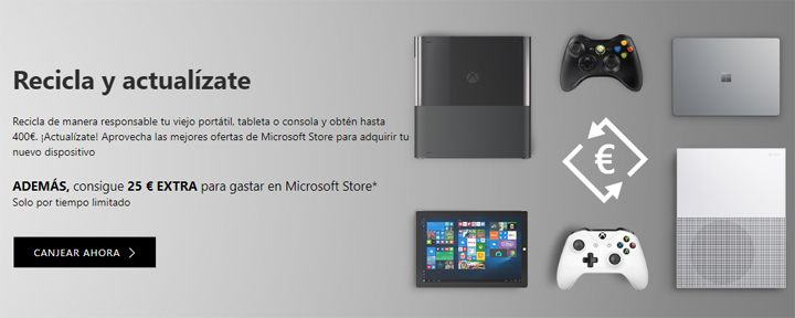 Imagen - Microsoft lanza "Recicla y actual&iacute;zate": vende tus dispositivos para ahorrar en los nuevos